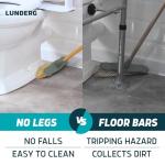 Lunderg Toilet Safety Rails - Sturdy Grab Bars