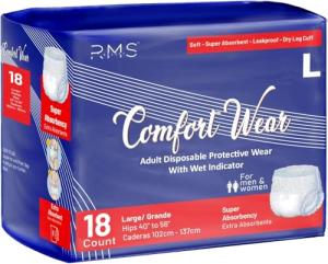 RMS Brands Adult Pull-Ups Large, 18 Count