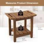 Oridom Waterproof Shower Bench with Storage Shelf