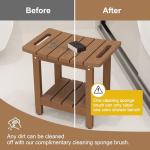 Oridom Waterproof Shower Bench with Storage Shelf