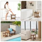 Oridom Waterproof Shower Bench with Storage Shelf
