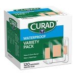 CURAD Waterproof Bandage Variety Pack - 120 Count