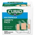 CURAD Waterproof Bandage Variety Pack - 120 Count