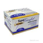 SureComfort Insulin Syringes, 31 Gauge, 100 Pack