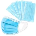50 Pack 3-Ply Disposable Earloop Face Masks