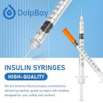 DolpBay 1cc Insulin Syringes, 30G, Box of 100
