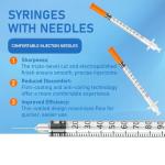 DolpBay 1cc Insulin Syringes, 30G, Box of 100