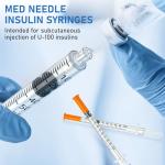 DolpBay 1cc Insulin Syringes, 30G, Box of 100