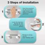 12-Inch Heavy Duty Shower Grab Bar with Suction Cups