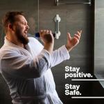 12-Inch Heavy Duty Shower Grab Bar with Suction Cups