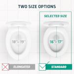 Lunderg Raised Toilet Seat with Handles - 3 Inch Rise