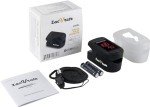 Zacurate Pro Series 500DL Fingertip Pulse Oximeter Blood Oxygen Saturation Monitor with Silicone Cover, Batteries and Lanyard (Royal Black)
