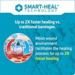 XL Waterproof Hydrocolloid Gel Bandages, 12 Count