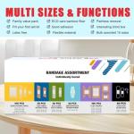 Dodanros Assorted Bandages - 328 Count Bulk Pack