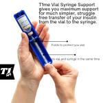 1ml U-100 Disposable Insulin Syringe and Vial Holder