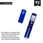 1ml U-100 Disposable Insulin Syringe and Vial Holder