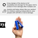 1ml U-100 Disposable Insulin Syringe and Vial Holder