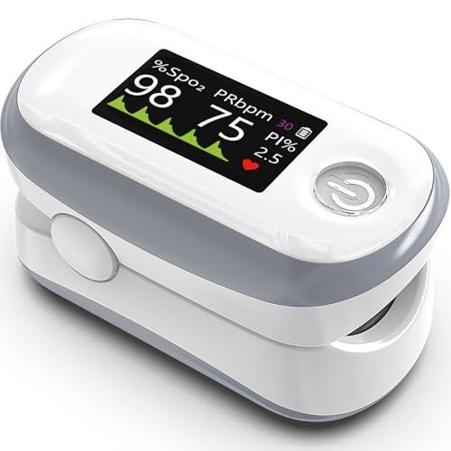 Alecaremed Fingertip Pulse Oximeter with OLED Display