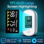 Alecaremed Fingertip Pulse Oximeter with OLED Display