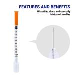 Verifine U-100 Insulin Syringes, 100 Count Pack