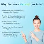 Keptrohy 300 Billion CFU Probiotics, 60 Capsules