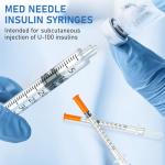 DolpBay Insulin Syringes 0.5cc 31G - 100 Pack