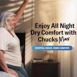 Chucks MAX Hospital Bed Pads Disposable Adult 36 x 36 Breathable Incontinence Pads - XXX-Large Pee Pads for Elderly Adults - Heavy Duty Absorbency Underpads - 400 Lbs. Patient Repositioning [20 Pads]