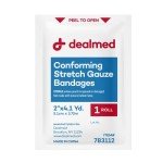 Dealmed 2" Sterile Stretch Gauze Bandages, Box of 12
