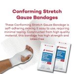 Dealmed 2" Sterile Stretch Gauze Bandages, Box of 12