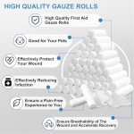 50 Individually Wrapped Breathable Gauze Rolls
