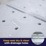 Gray Adjustable Plastic Tub Transfer Bench