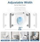 Adjustable Toilet Safety Rails for Seniors and Disabled