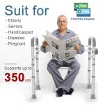 Adjustable Toilet Safety Rails for Seniors and Disabled