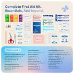 Travel First Aid Kit - 130 Pieces for Emergencies