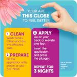 Miconazole Vaginal Yeast Infection Treatment Cream - 3 Pack