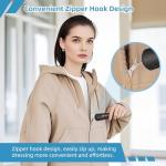 One-Handed Button Hook and Zipper Pull Aid