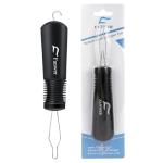 One-Handed Button Hook and Zipper Pull Aid