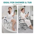 Adjustable Shower Chair for Seniors and Disabled