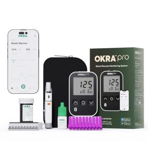 Okra Pro Glucose Monitoring Kit with App