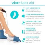 Vive Sock Aid - Easy Stocking Helper Tool