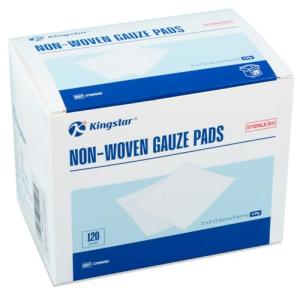 Kingstar Sterile Nonwoven Gauze Pads, 60 Pack