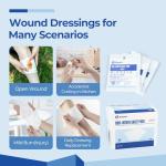 Kingstar Sterile Nonwoven Gauze Pads, 60 Pack