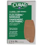 Curad Flex-Fabric Adhesive Bandages, 2x4 Inches, 50 Count