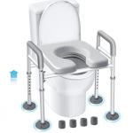 Eosprim Elongated Toilet Seat Riser with Handles
