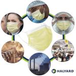 HALYARD Level 1 Yellow Disposable Masks, Box of 50