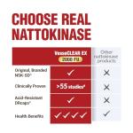 VesseCLEAR EX: Nattokinase & Elastin Capsules, 90 Count