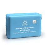 2,000pcs Disposable Face Masks- 3 Ply Breathable Mask For Adults - Blue (40 Packs of 50)