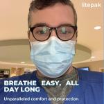 2,000pcs Disposable Face Masks- 3 Ply Breathable Mask For Adults - Blue (40 Packs of 50)