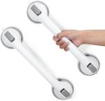 Grab Bars for Bathtubs and Showers, 16 Inch Shower Handle Heavy Duty Suction Cup Grab Bars for Shower Chair, Bathroom Safety Bar for Elderly (2 Pack)