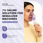 BASE LABORATORIES 7% Saline Solution for Nebulizer Machine | Saline Solution for Inhalation & Nasal Irrigation | High 7% Concentration l 50 Vials 5ml Unit Dose